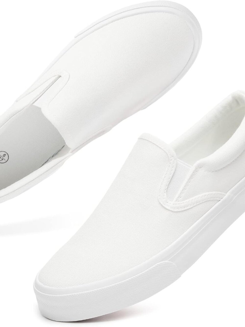 Women's Canvas Slip On Sneakers Non Slip Loafers | low top non slip on walking b